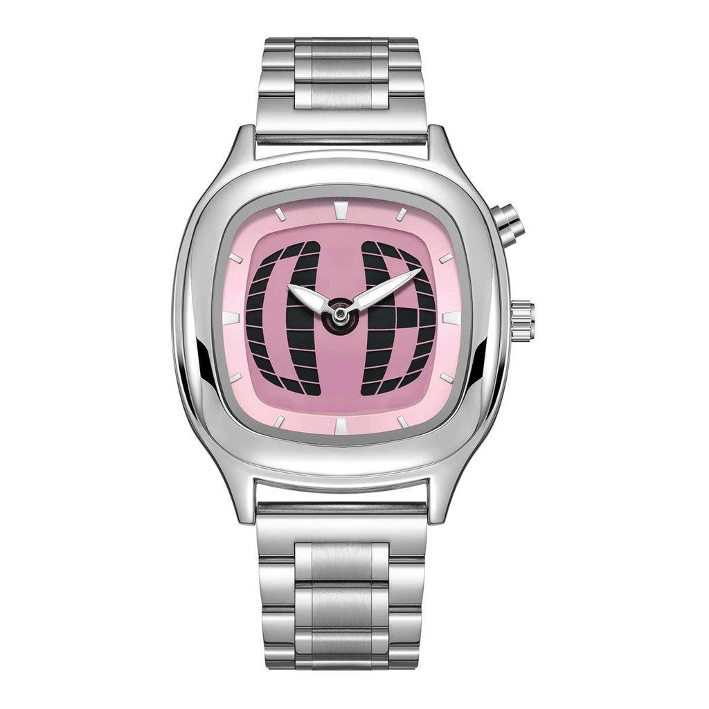 Montre dynamique numérique transformante en acier rétro imperméable