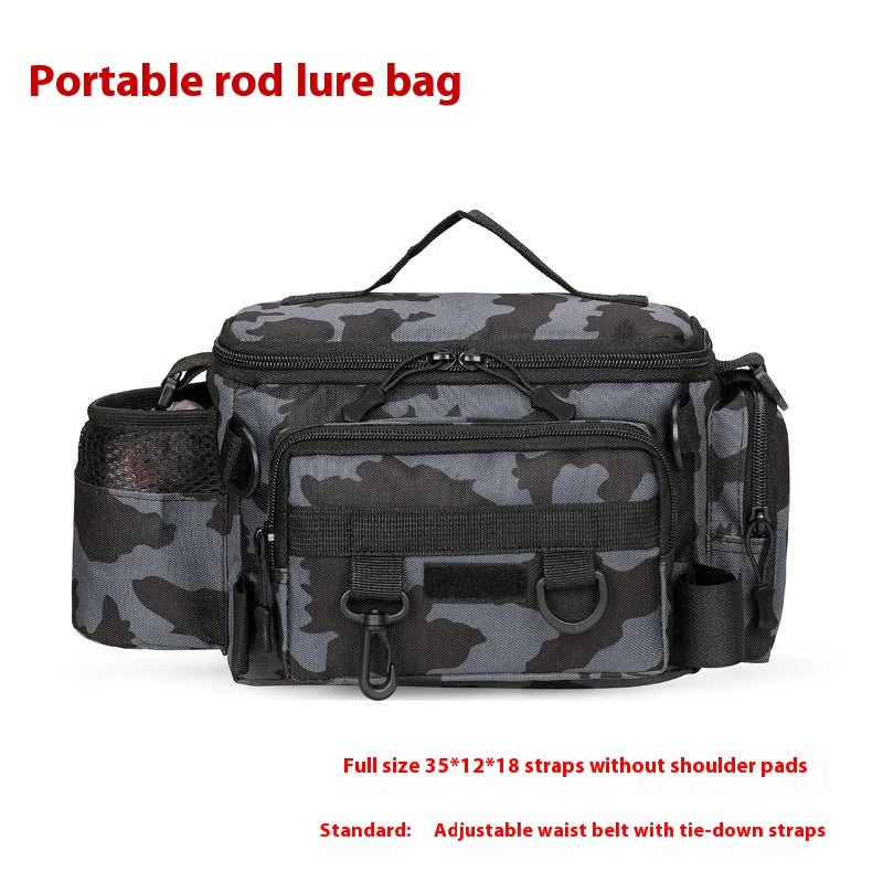 Grand Capacité Multifonctionnel Insertion Pole Lure Waist Bag