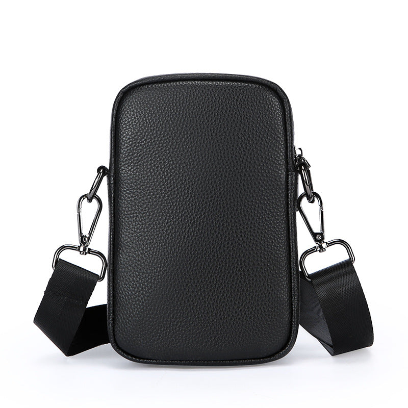 Sac croisé en cuir de première couche pour hommes
