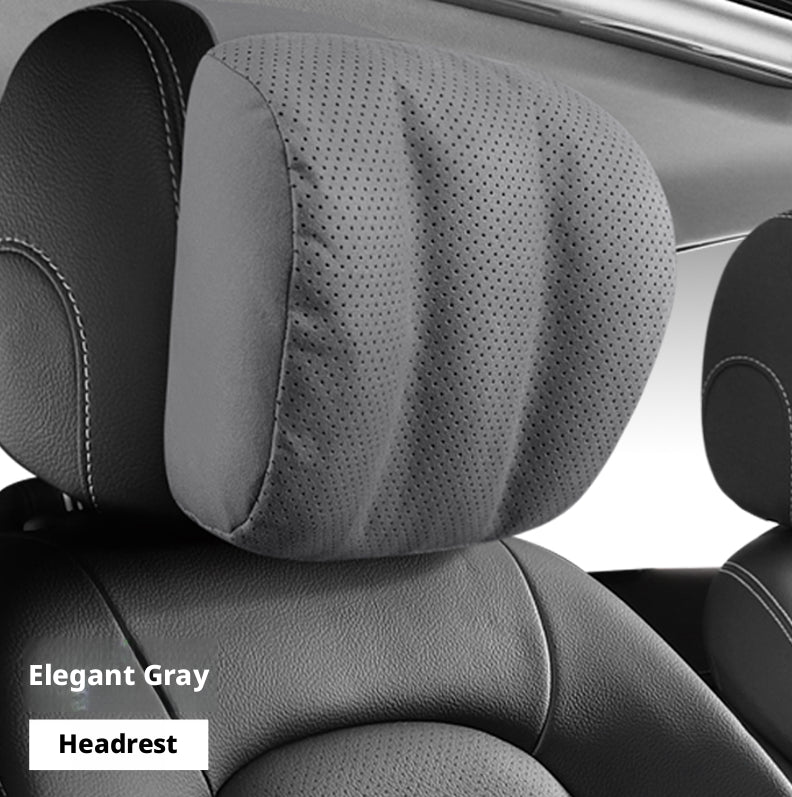 Appui-tête de voiture-Élégant Gray-1 pièce