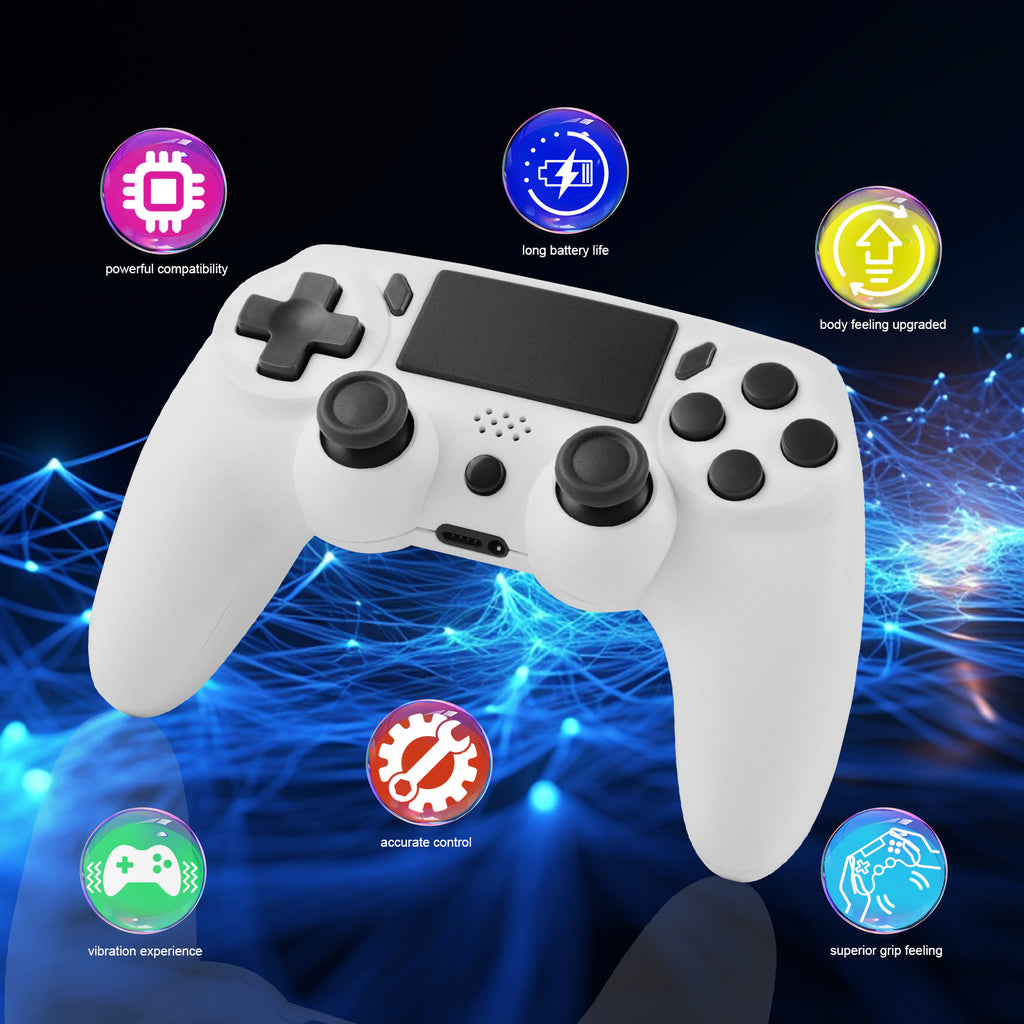Le contrôleur de jeu PS4 du fabricant présente un gyroscope à six axes avec double vibration M