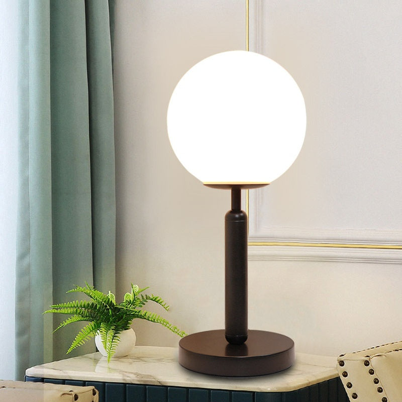 Lampe de lit tactile en verre de conception minimale
