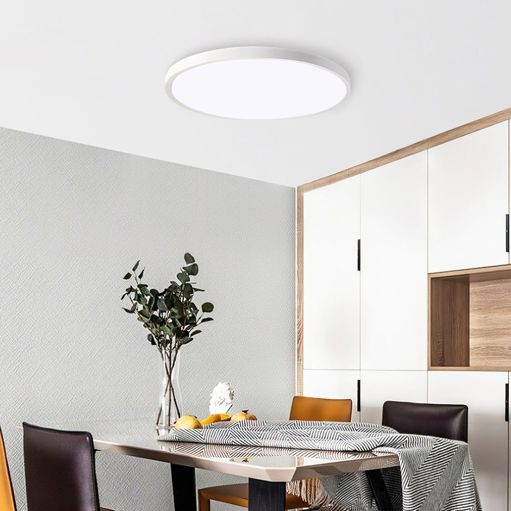 11.8 Inch blanc ultra-mince plafond lumière 6500K LED montage de plafond de plafond pour chambre