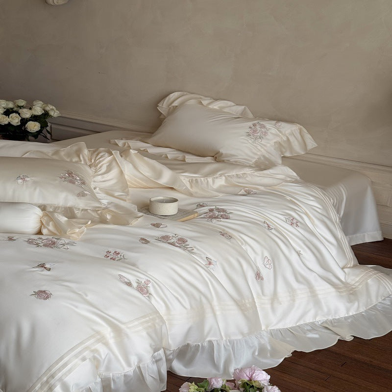 Brodé Silky-smooth and Skin-friendly Toute la saison Pure Cotton Bedding