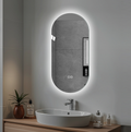 Smart mur de 48x24 pouces écran tactile LED anti-fog miroir salle de bains miroir