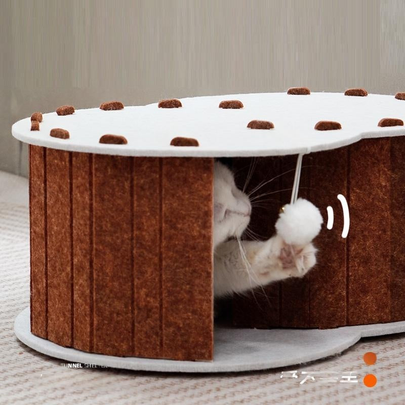 Lit Cave Cat multicouches adapté à toutes les saisons
