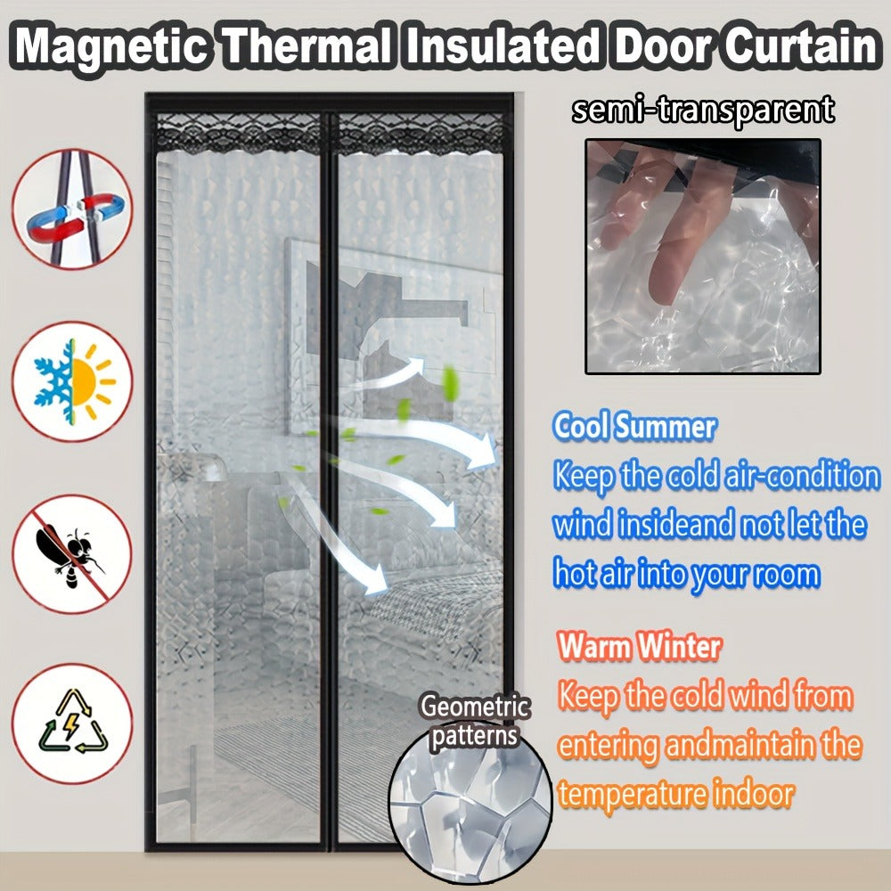 EVA magnétique d'isolation thermique rideau de porte auto fermer coupe-vent