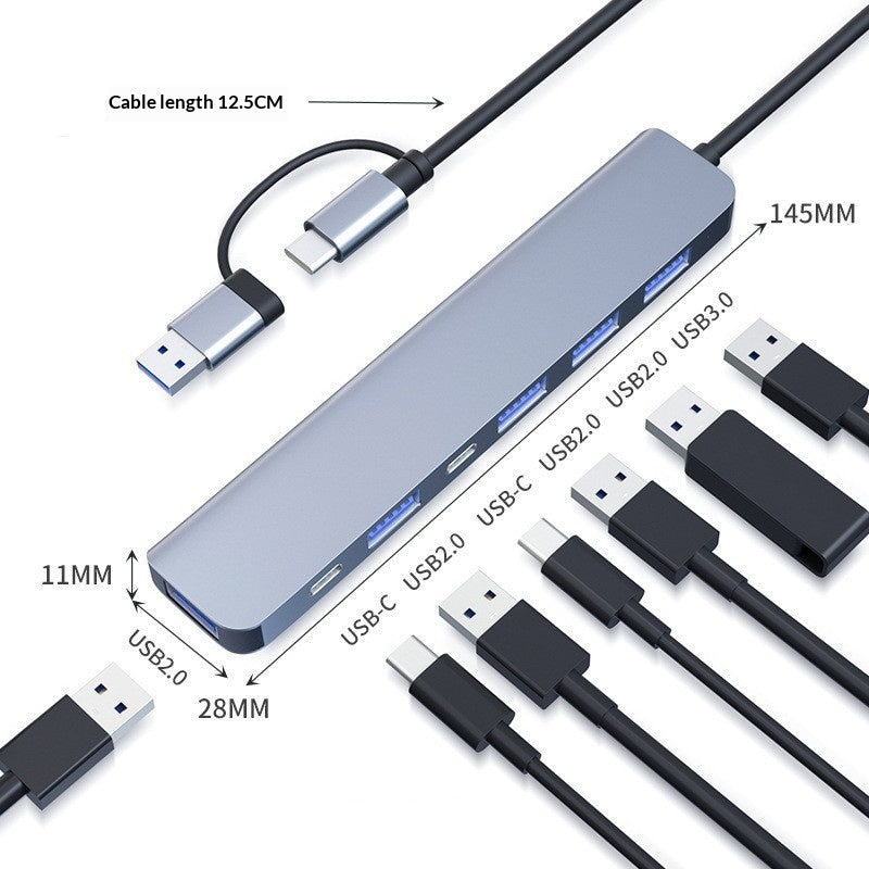 Extendeur d'ordinateur portable 8-en-1 à double tête multifonctions