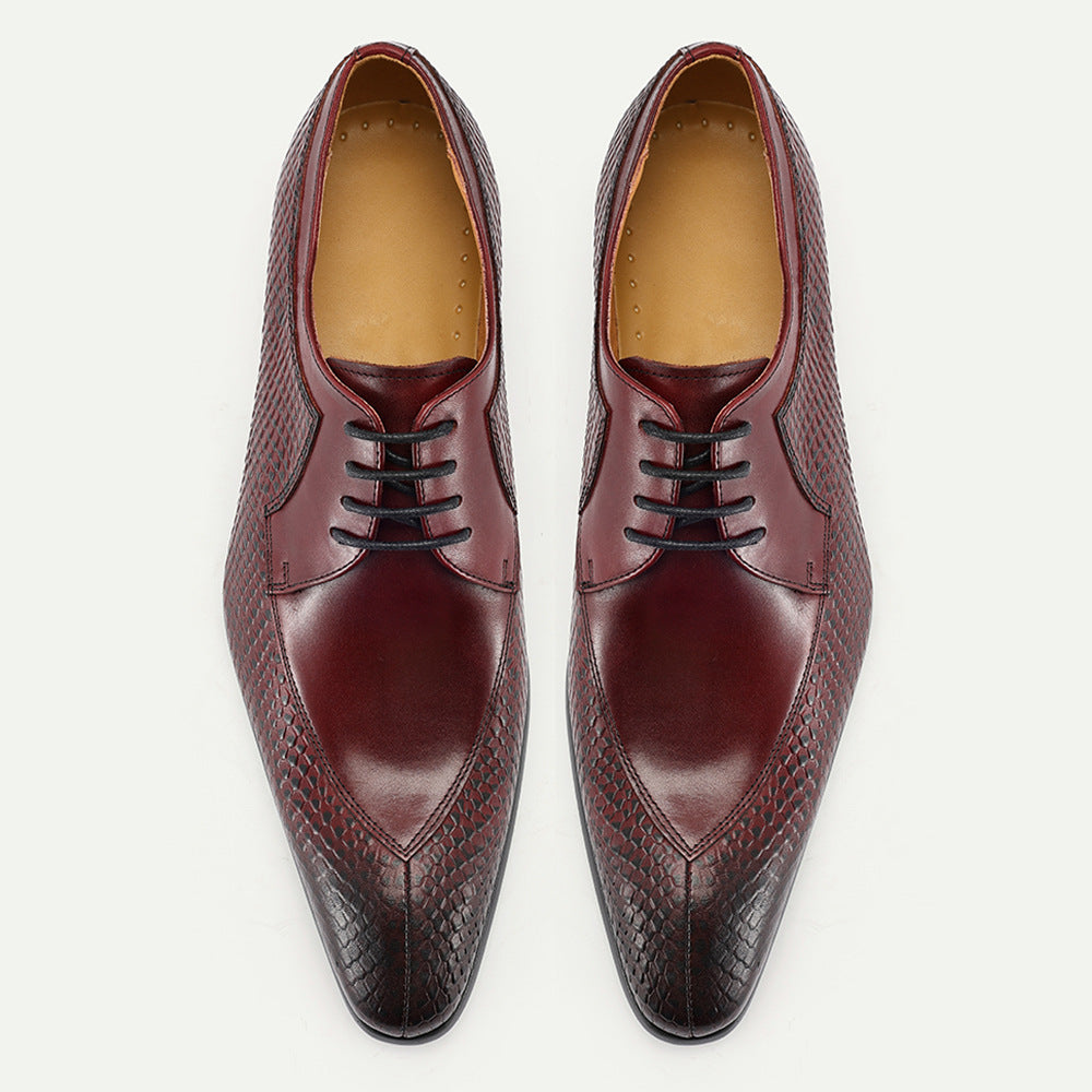 Chaussures en cuir casual pour hommes à quatre saisons