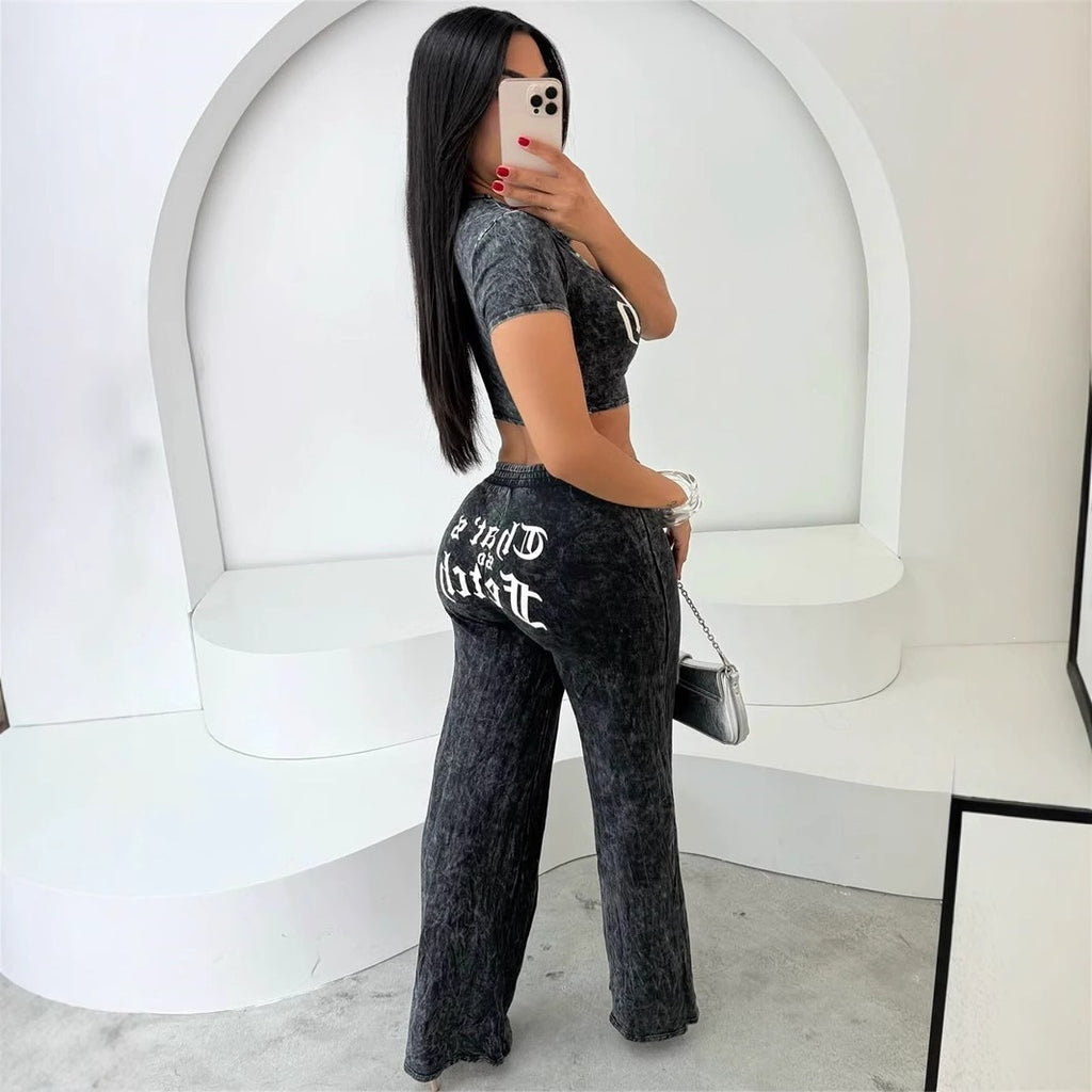 Pantalon à manches courtes imprimé casual pour femmes