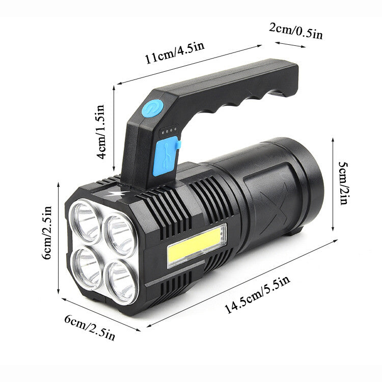 Super Bright 12000000LM LED Spotlight Handheld Camping Searchlight Torch