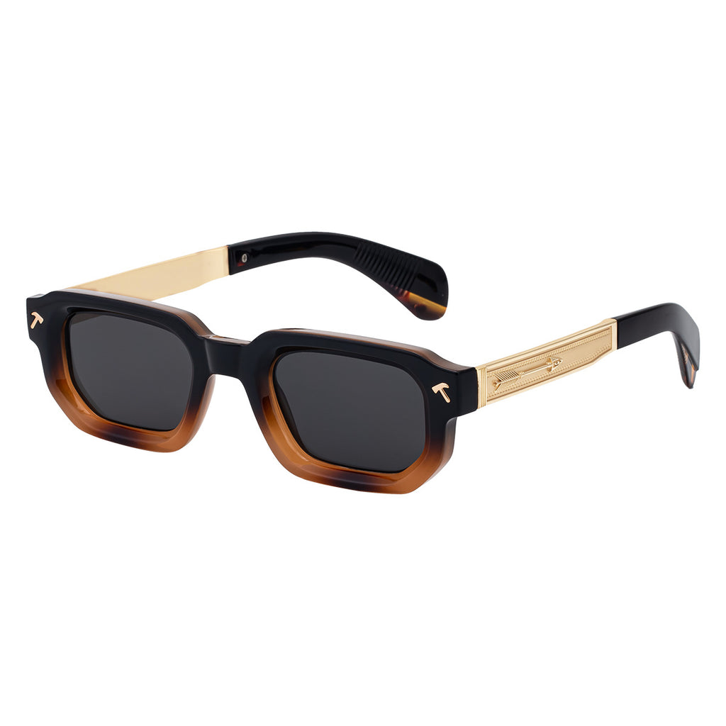 Lunettes de soleil européennes et américaines Fashion Square Frame