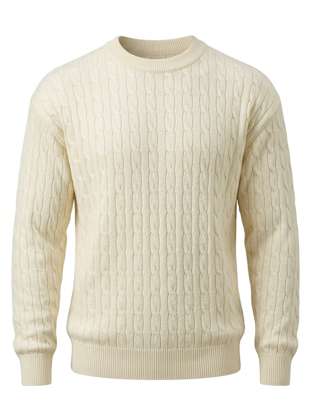 Pull-over en col rond à col rond pour hommes