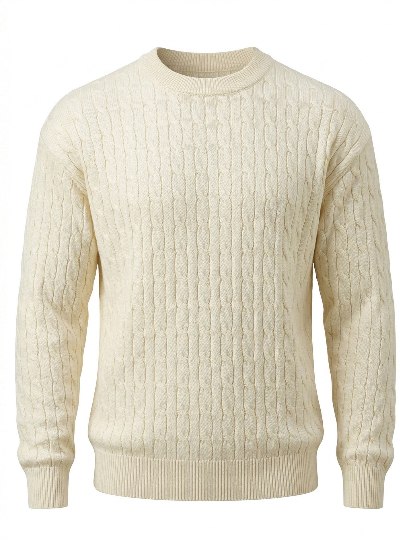 Pull-over en col rond à col rond pour hommes