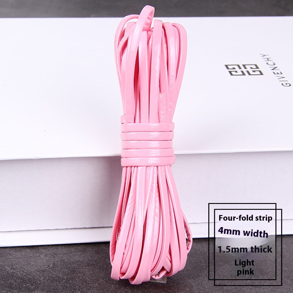 Chaîne en cuir tissée à quatre couches PU