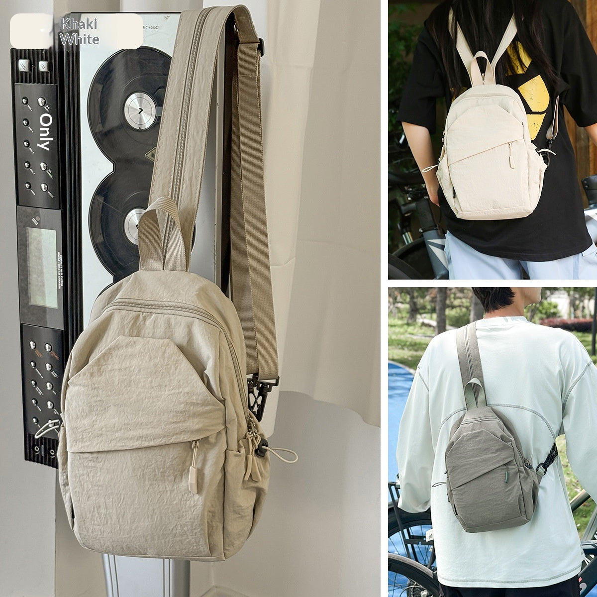 Sac transverse portable Sac à épaule multifonctionnel