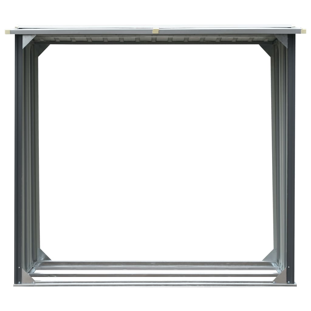 Unité de stockage du bois de chauffage galvanisé 172 x Unité de stockage du bois de chauffage galvanisé