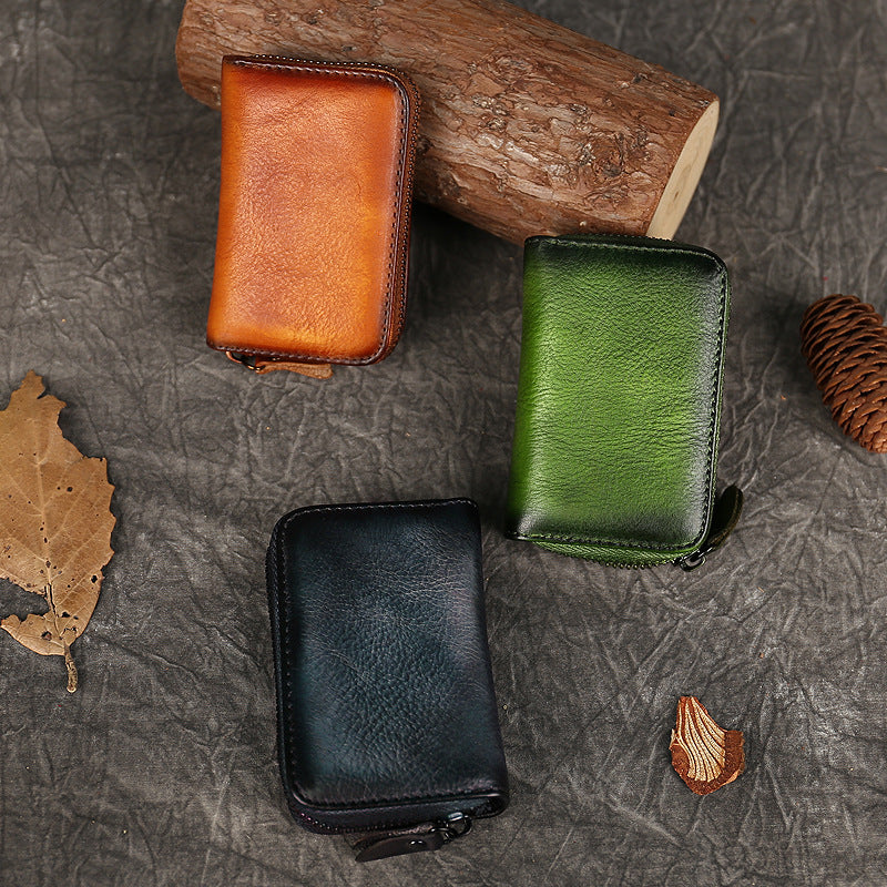 Cuir véritable Petit Porte-cartes Cuir première couche