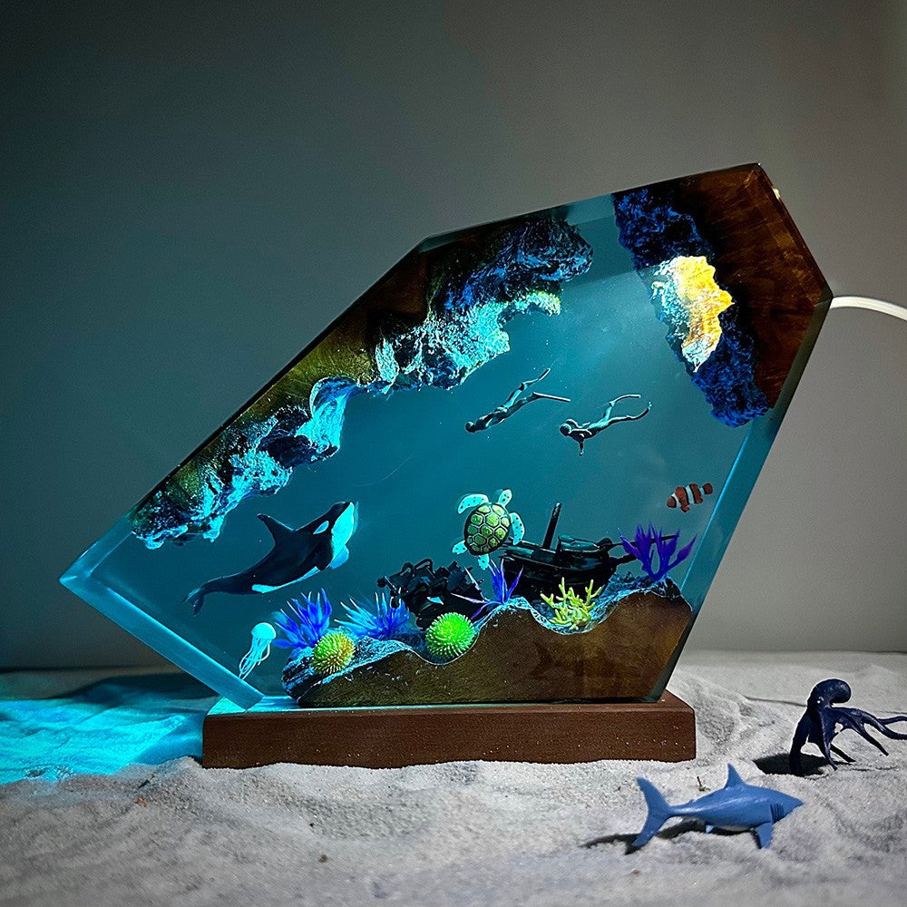 Lumière de nuit Epoxy à thème marin