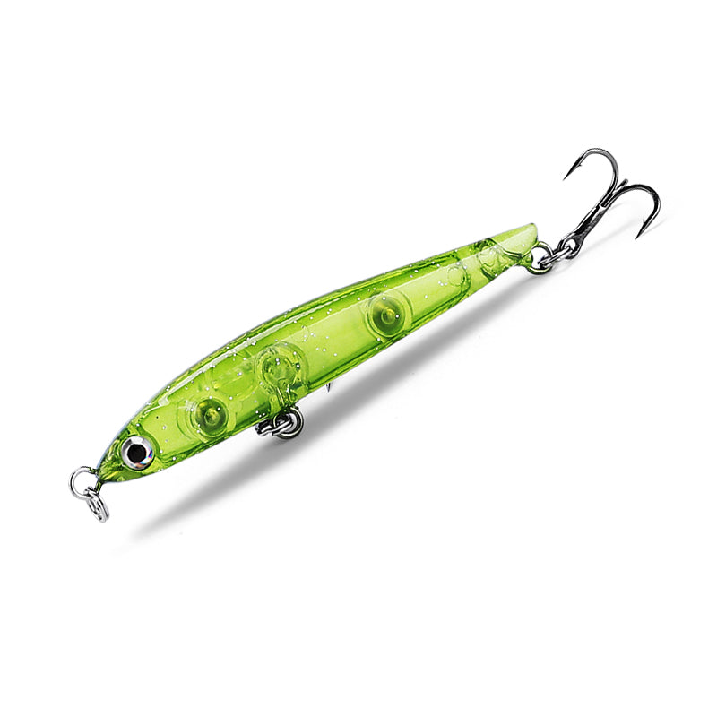 Long-distance casting of artificial lures for freshwater streams