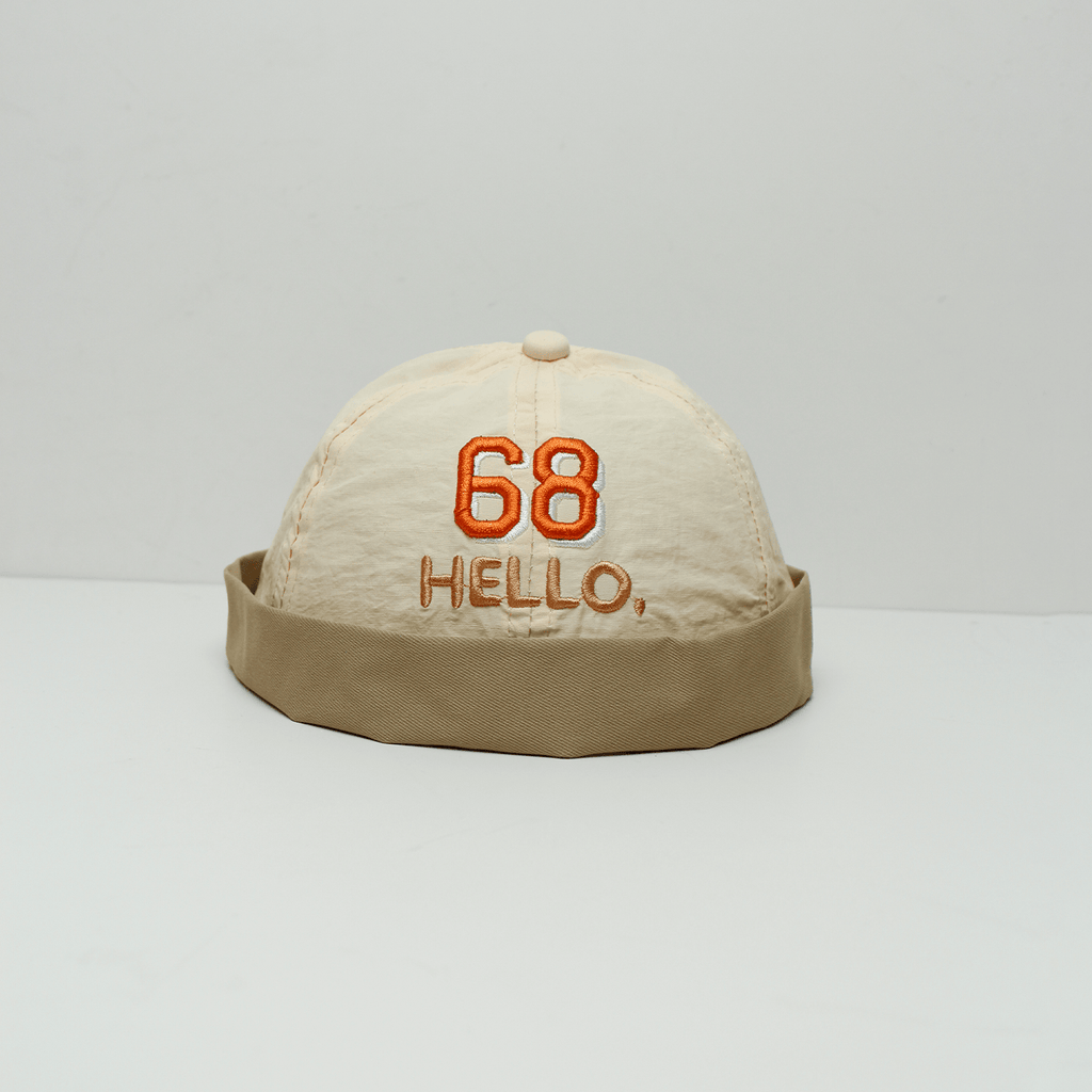 Été Bébé-style multicolore 68 Broderie HELLO Word Mère Skin-toned Energétique Headgea