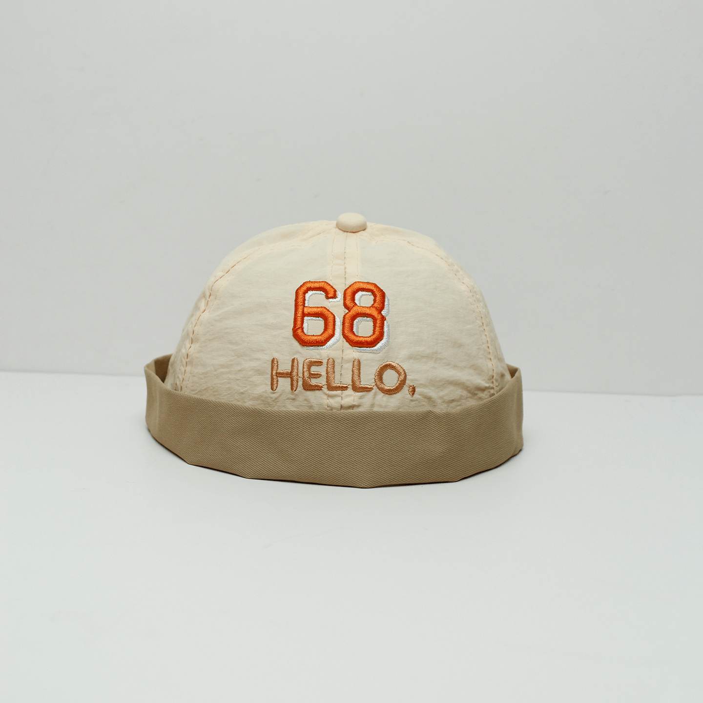 Été Bébé-style multicolore 68 Broderie HELLO Word Mère Skin-toned Energétique Headgea