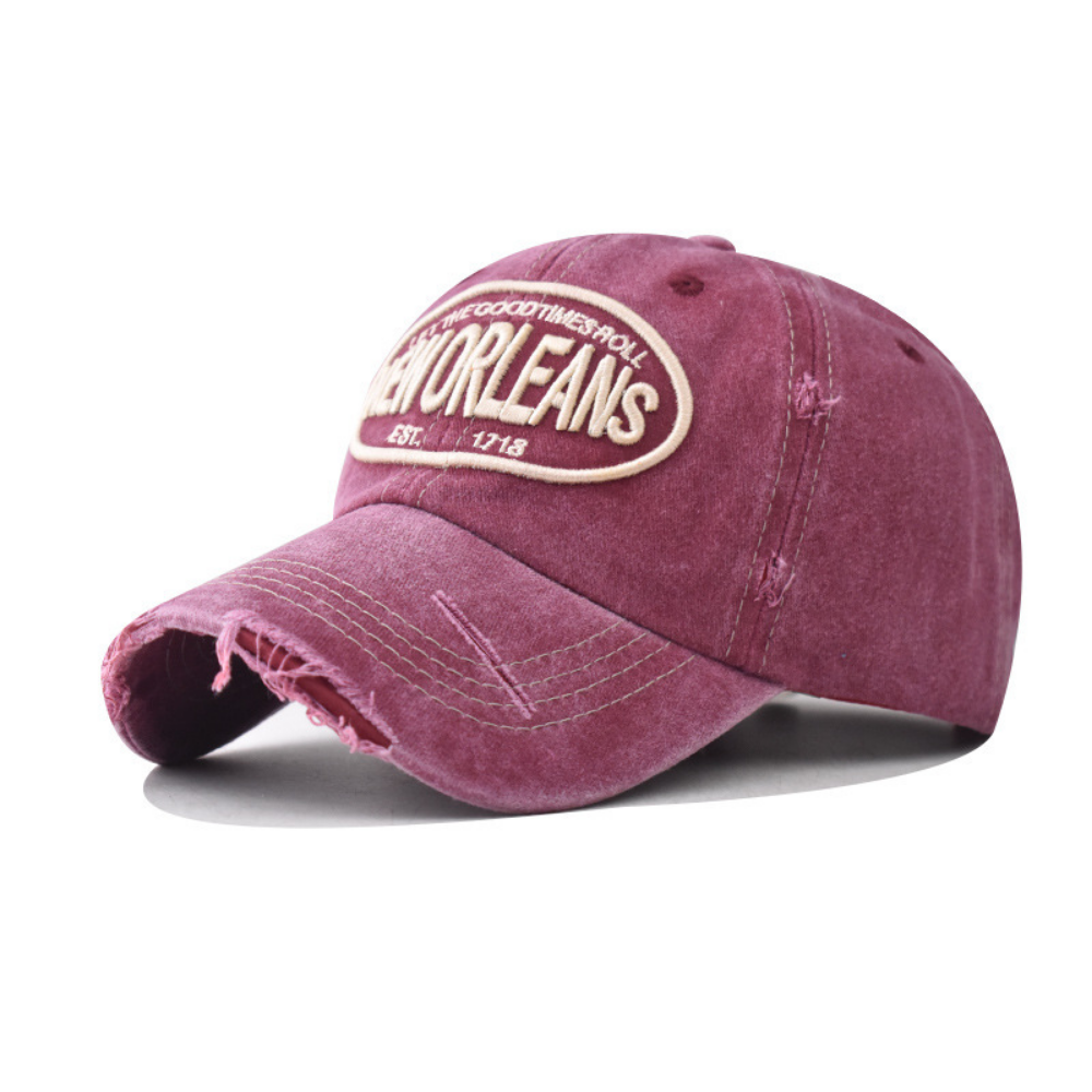 Hommes et femmes Stretchy Broded-edge Lettre Style tendance de baseball Cap Suitab