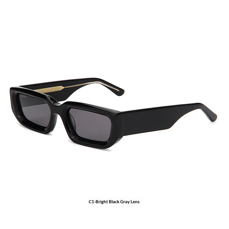Lunettes de soleil à la mode européenne et américaine avec un cadre carré et des bras de temple larges