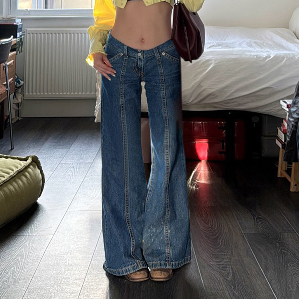 Style américain Vintage Slimming Design Skinny Jeans