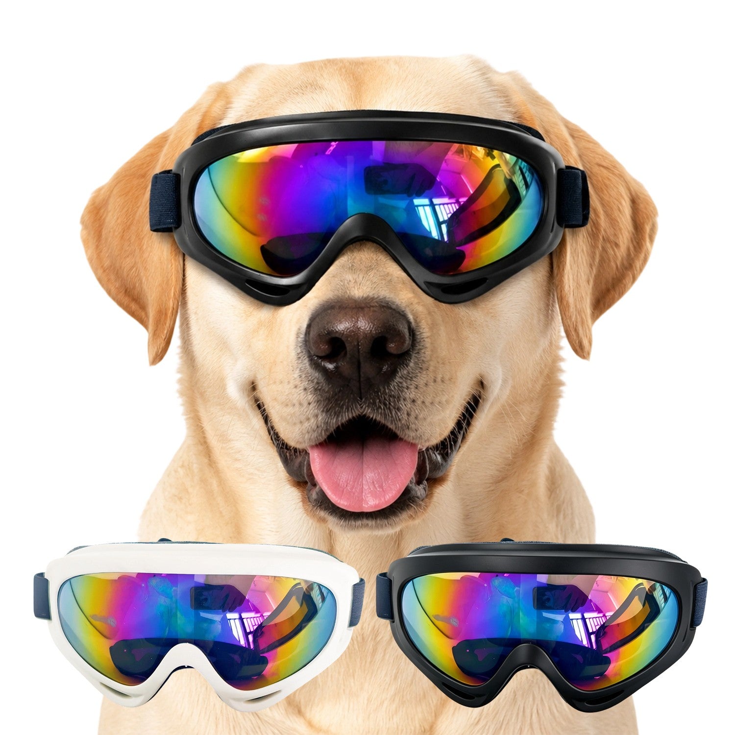 Lunettes de soleil pour chiens Gants pour chiens pour petits chiens Lunettes anti-Uv Protégez les yeux contre le vent