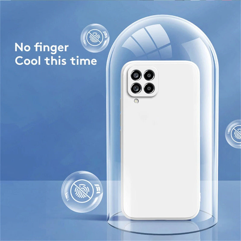 Coque de téléphone de protection arrière de couleur solide de mode simple