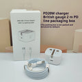 Comprimé de téléphone portable 20W Chargeur British Standard Tête de charge rapide