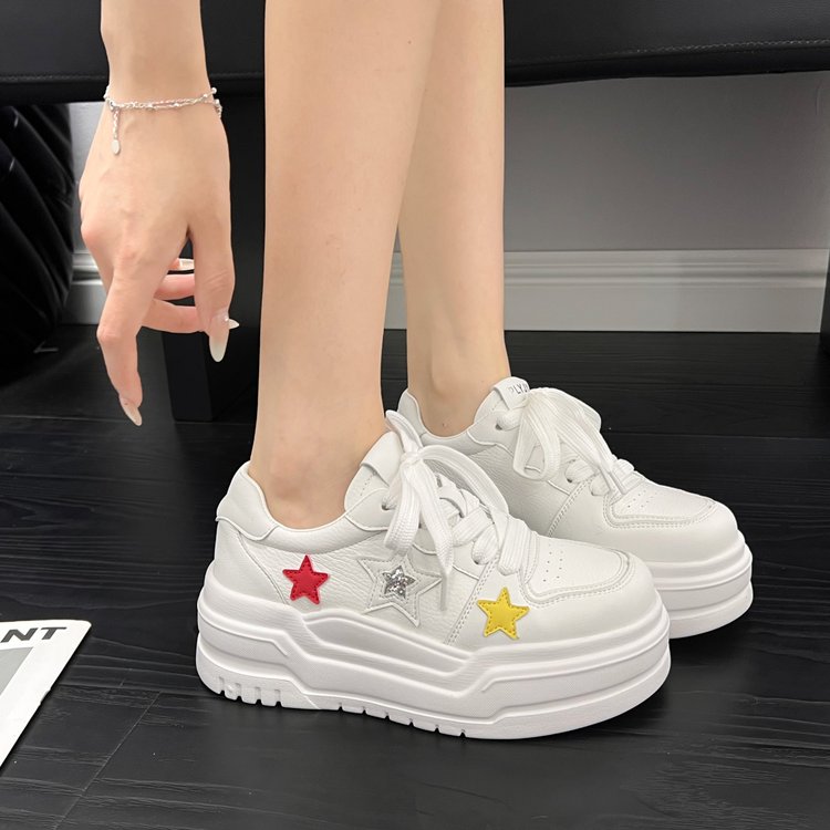 Sneakers Étoile et Papillon Blanc