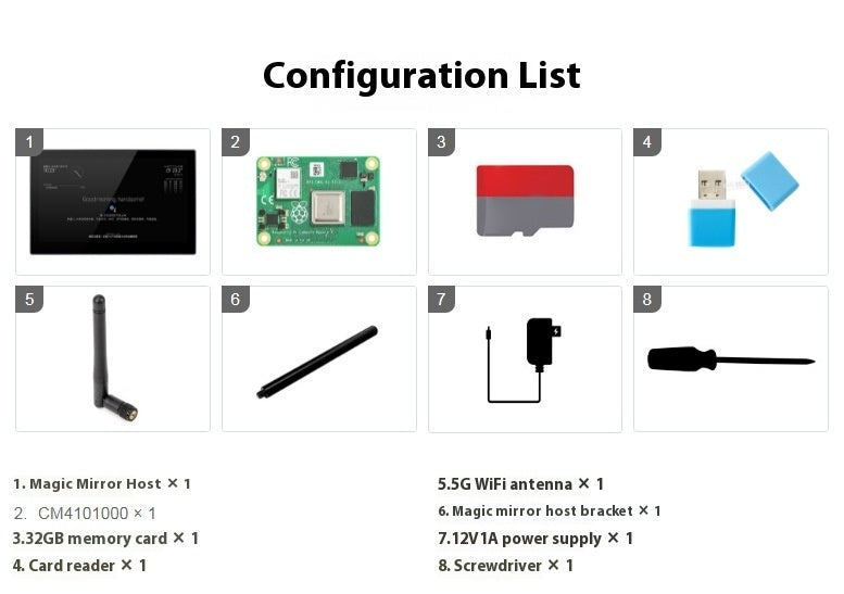 133 Assistant de voix informatique intégré CM4 Affichage tactile de commande principale