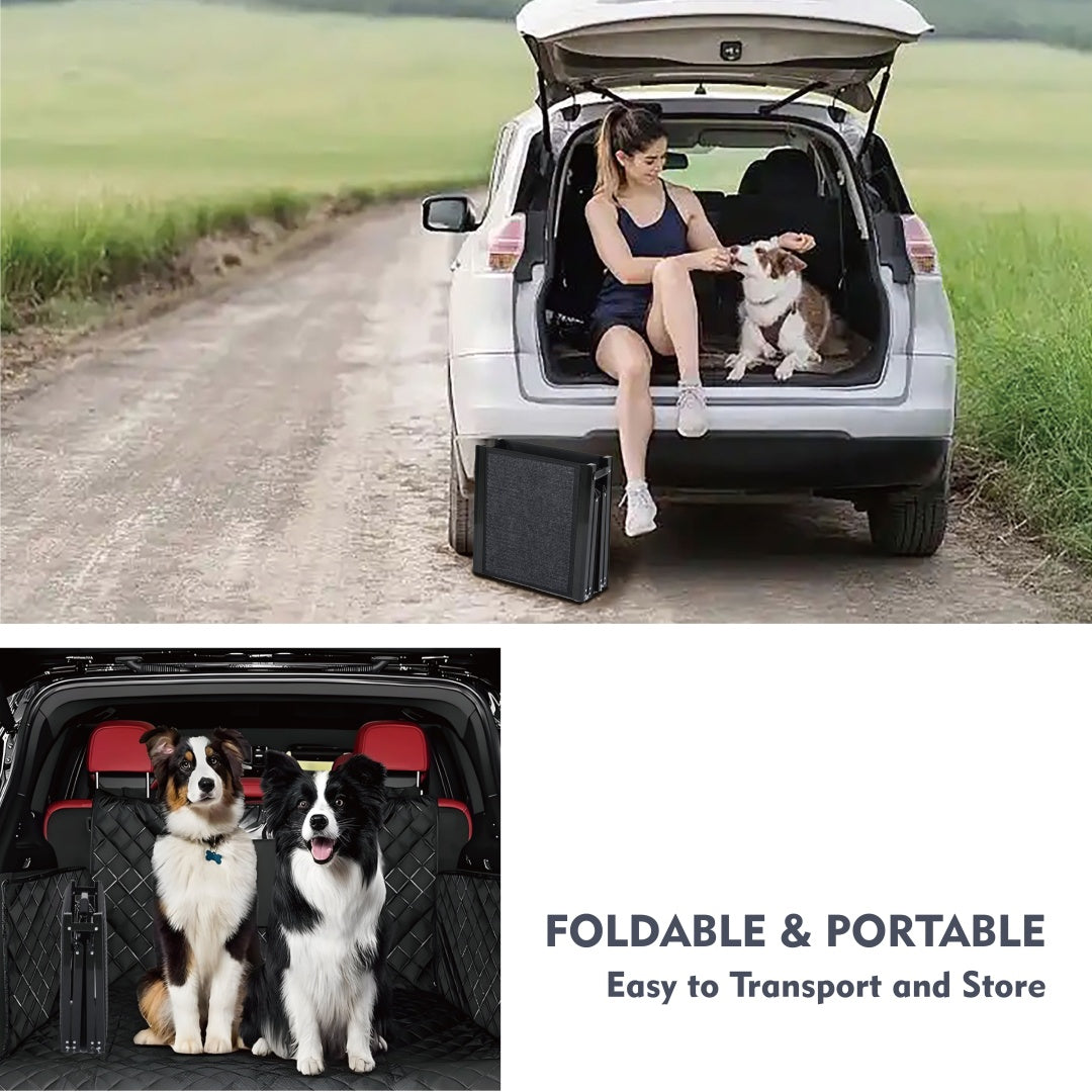Rampe pour chien pour voiture 65x17 Grand pliage de l'escalier d'animal pour camion