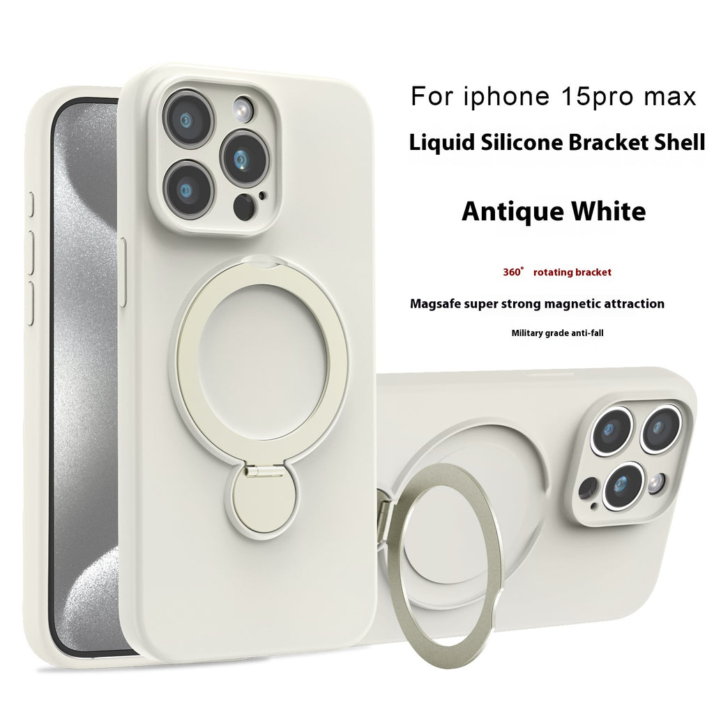 Boîtier de téléphone magnétique en silicone liquide applicable anti-chute