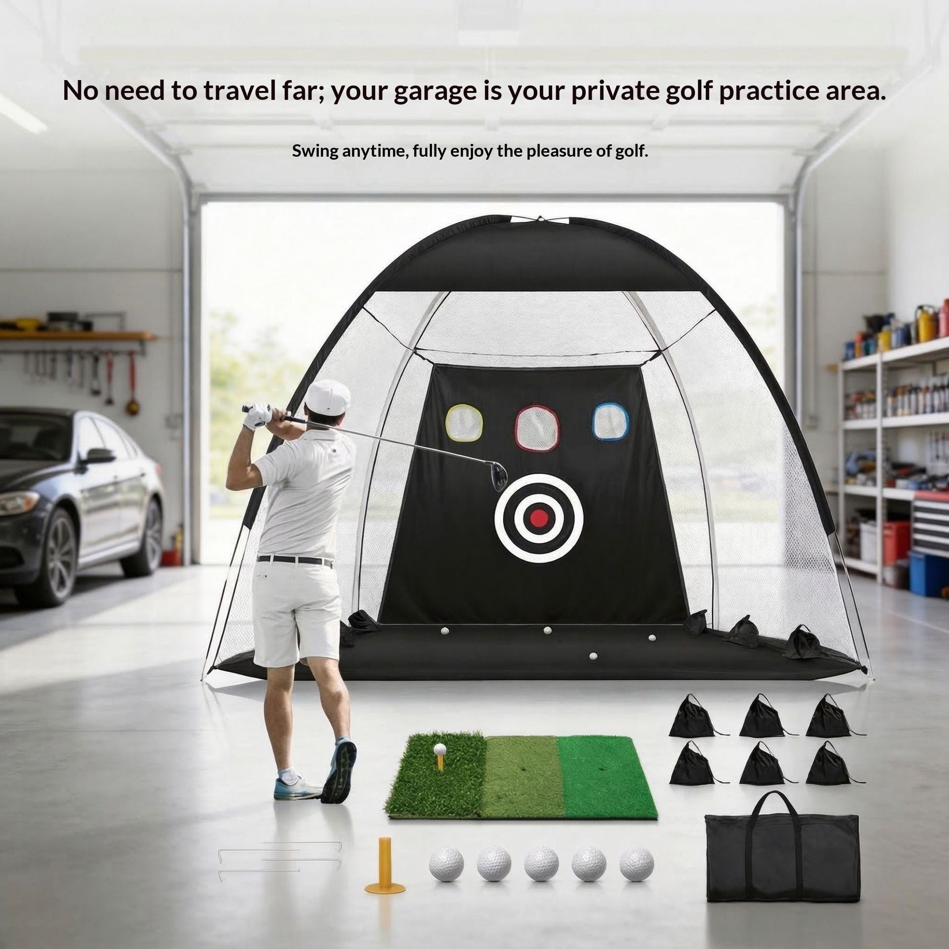 Réseau d'entraînement de golf intérieur