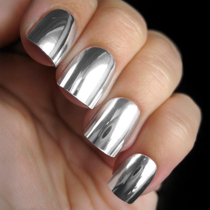 Stickers Nail Miroir Multicolore Texture Métal
