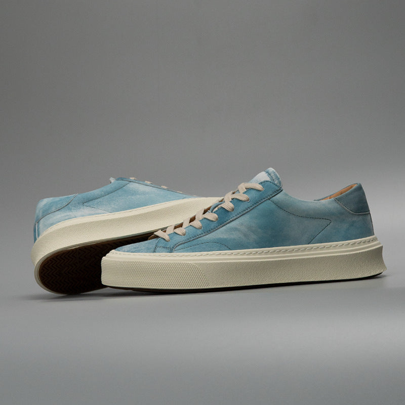 Hommes Cuir véritable décontraction Lavé Casual Slip-on Chaussures
