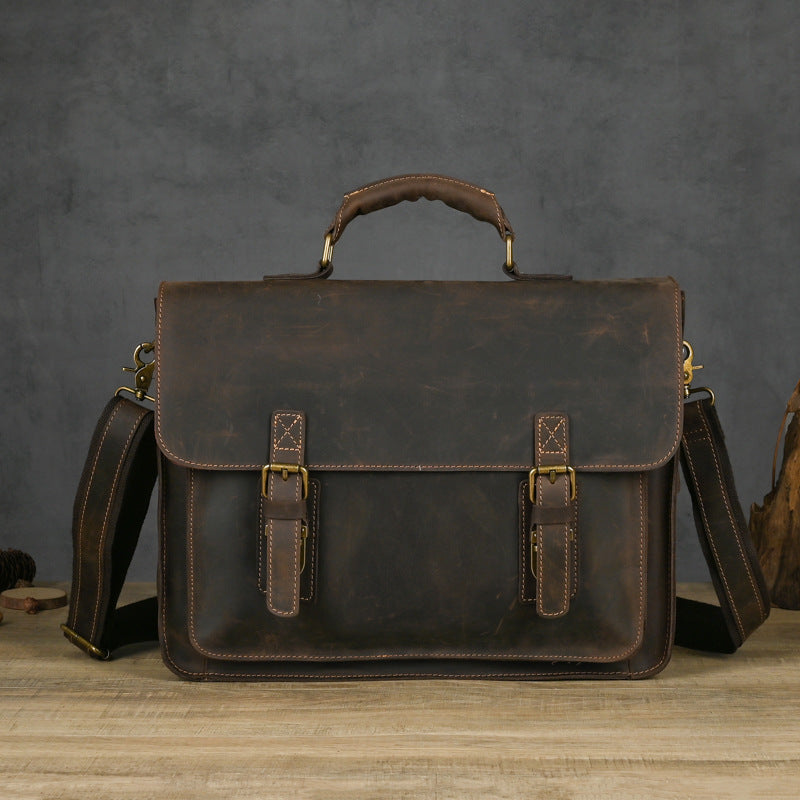 Haut de la couche Sac portable en cuir à épaule unique
