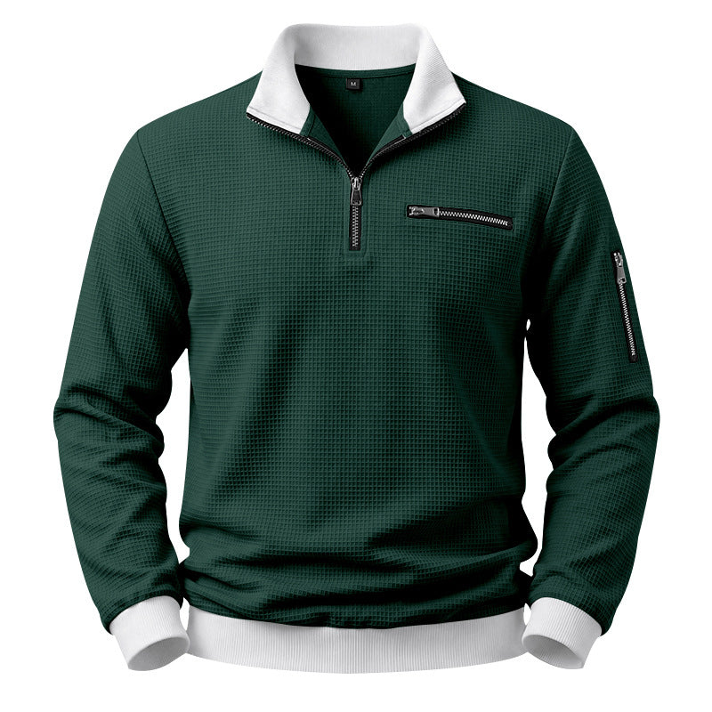 Hommes Relaxed-fit Casual Stand-collar Hoodie
