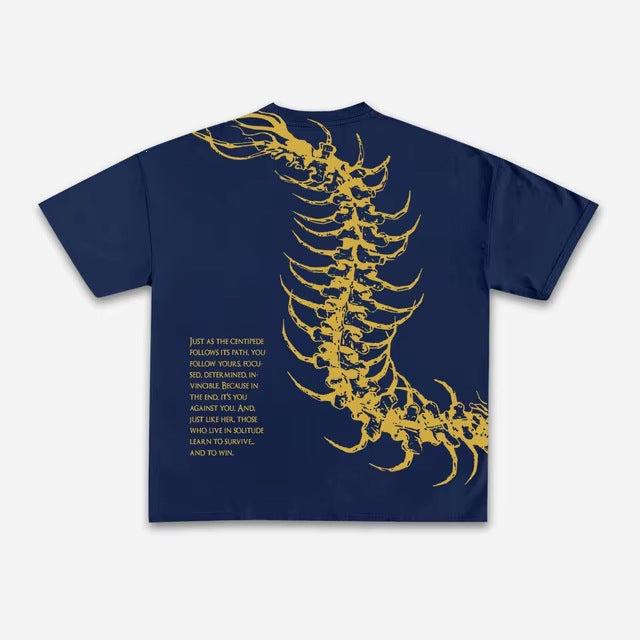 T-shirt imprimé en coton rétro pour hommes