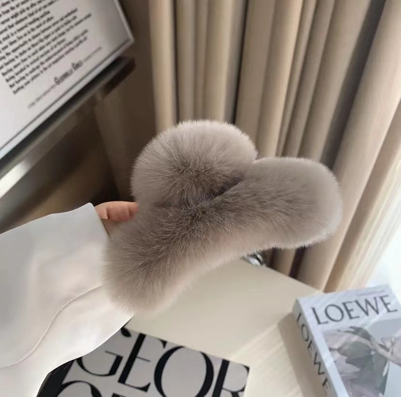 Léopard d'automne et d'hiver Imprimer Grand Rex lapin fourrure cheveux griffe