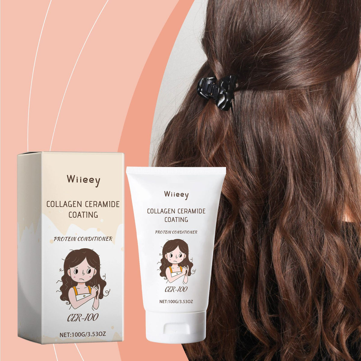 Revitalisant pour cheveux collagène