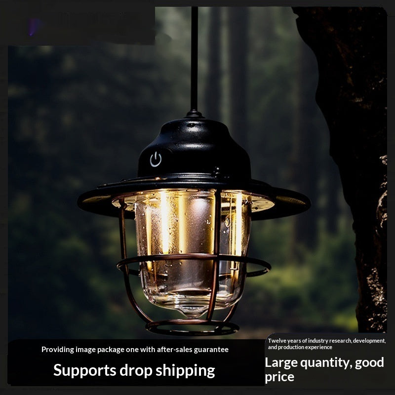 Éclairage extérieur Lampe de camping LED rechargeable par USB