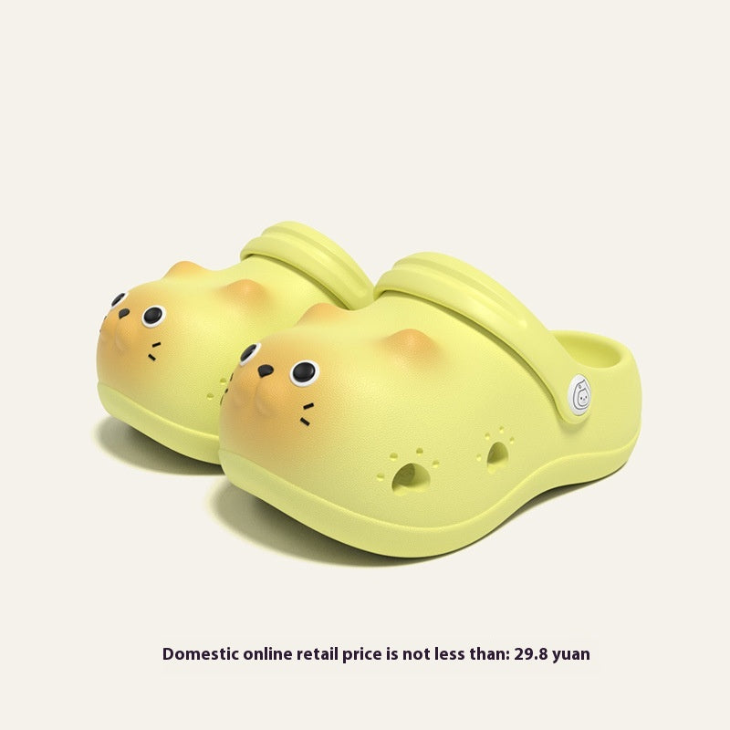 Kids' closed-toe outdoor slippers