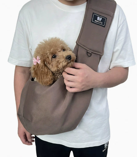 Sac à dos élégant et compact pour les épaules d'animaux de compagnie qui peut également être écrit comme un sac de corps croisé