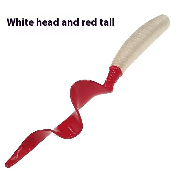 Soft Needle Rolling Tail Cultre Topmouth Weever Luminous Bionic Fake Bait
