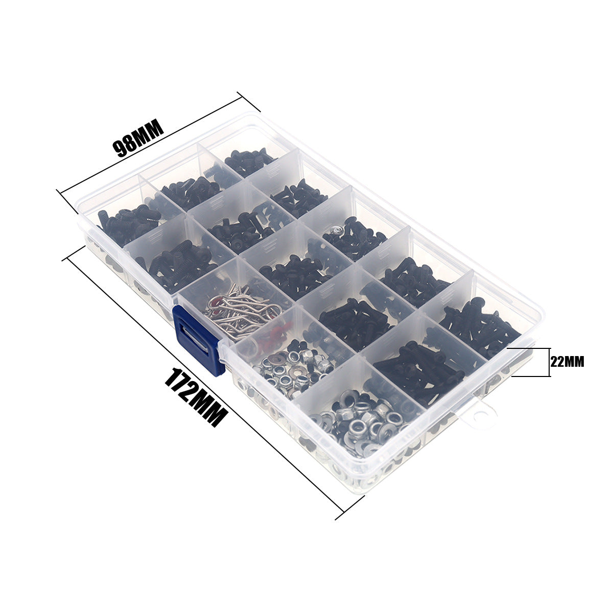 M3M4 Boîte à vis en métal R Pin Shell
