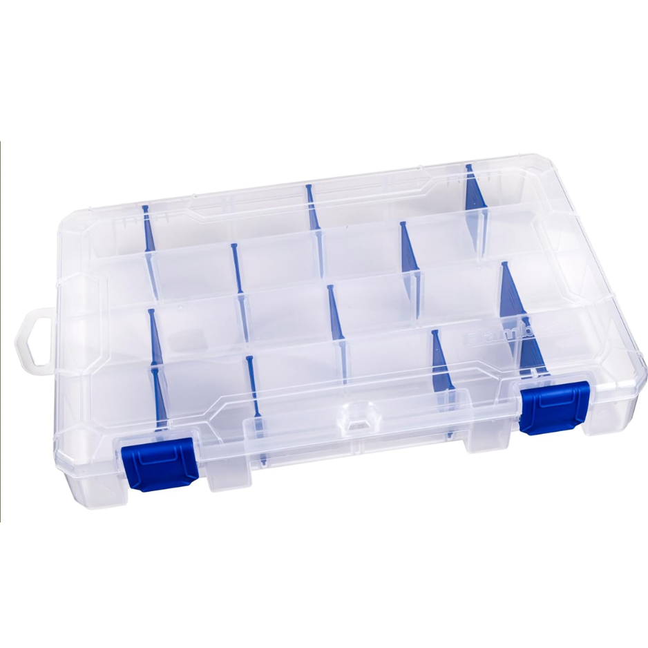 En extérieur Tuff Tainer pêche Tackle Box avec Zerust Anti Rust Dividers Clear Lure Organisez